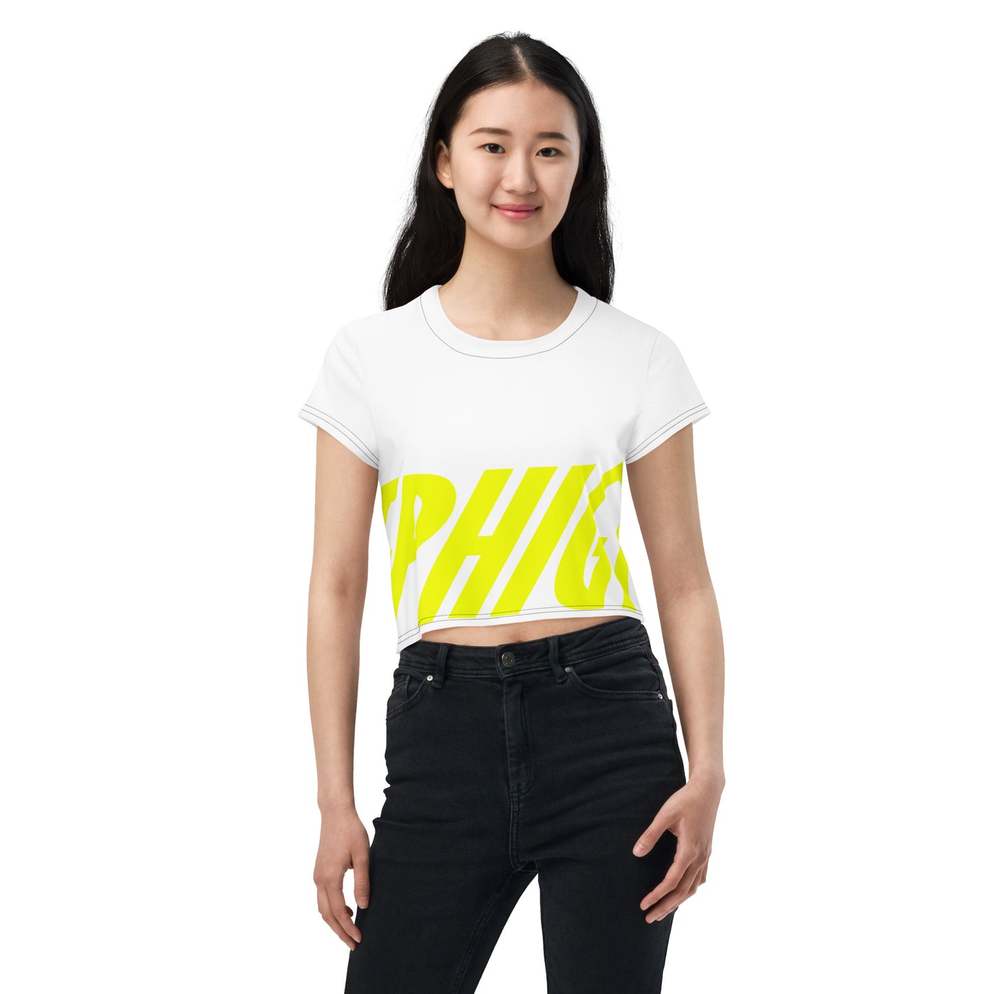 number9ine EPHIGY All-Over Print Crop Tee
