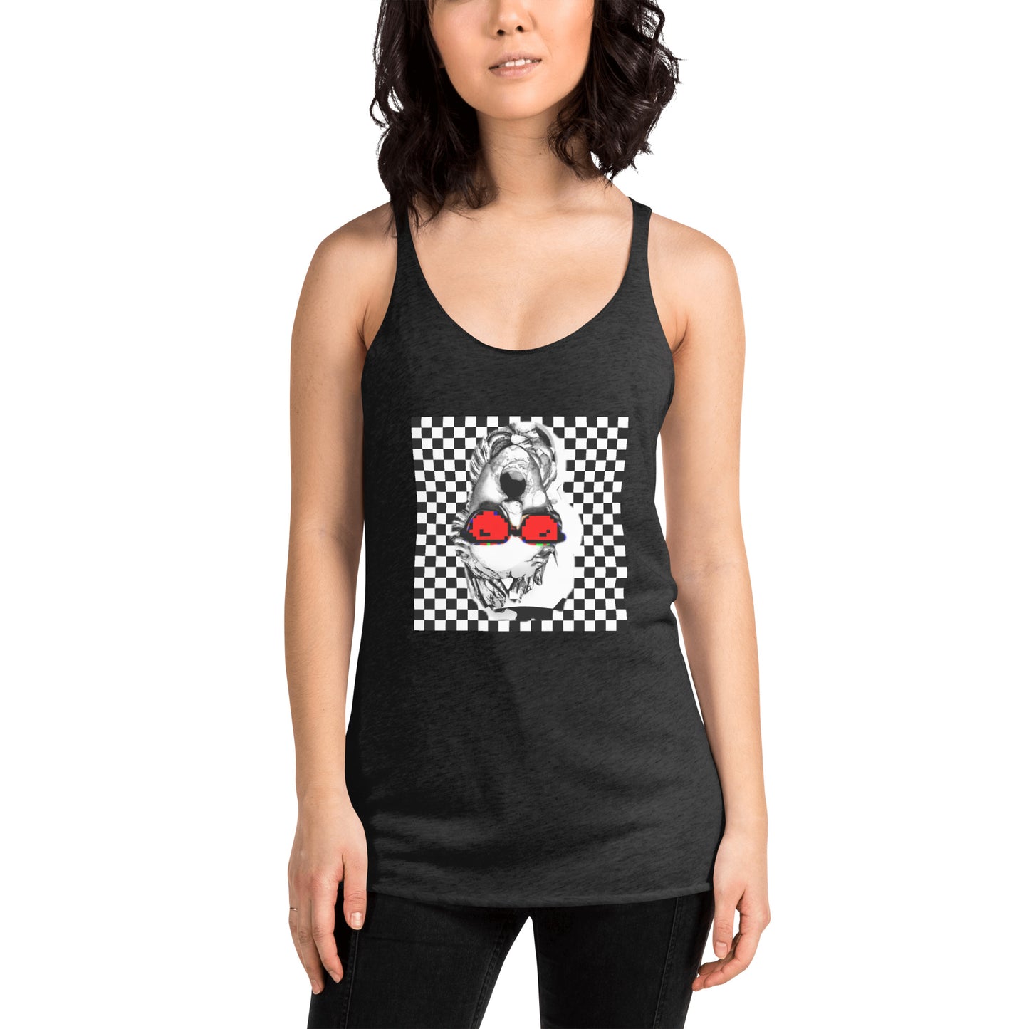 number9ine flora (1503) Women's Racerback Tank