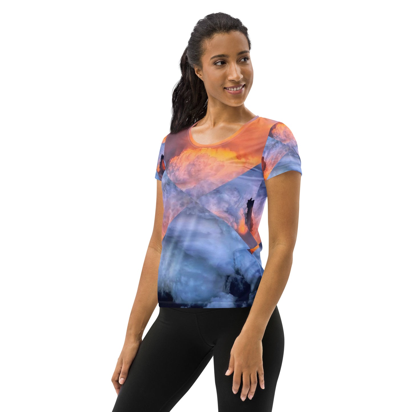number9ine TRANSFERENCE (2) All-Over Print Women's Athletic T-shirt