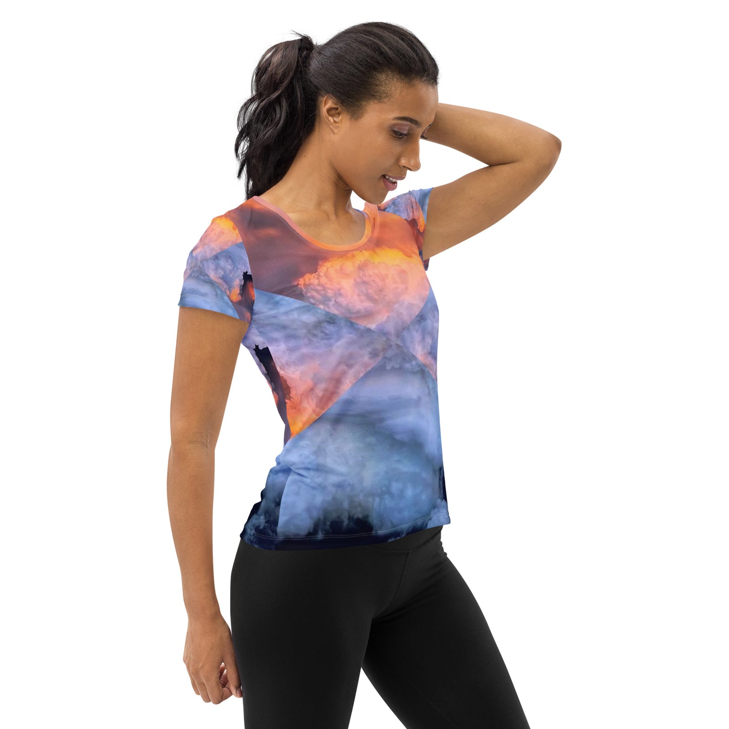 number9ine TRANSFERENCE (2) All-Over Print Women's Athletic T-shirt