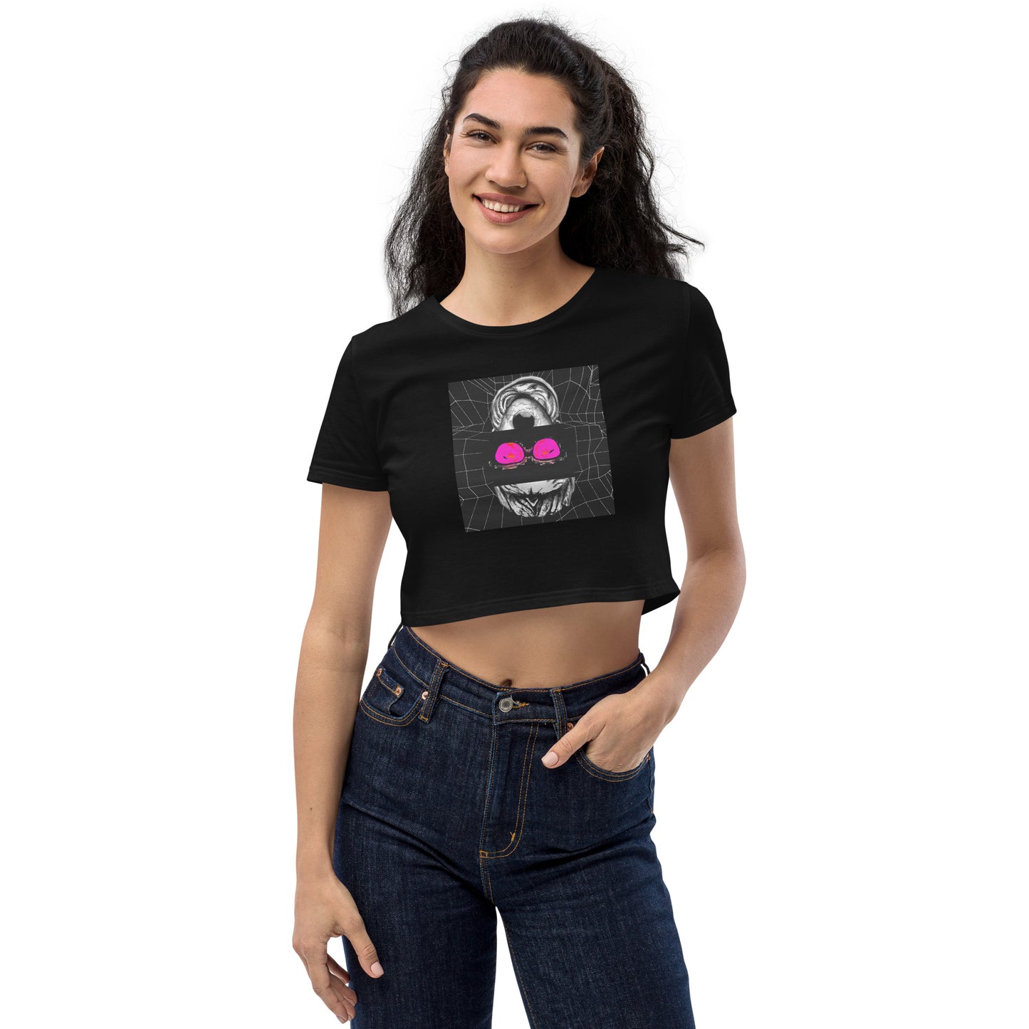 number9ine flora (2485) Organic Crop Top